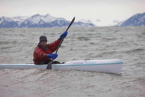 Surfski to the North Pole - Lewis Pugh training 